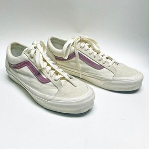 Vans Vault OG Style 36LX Sneakers Unisex Size 7.5M/9W Classic White Pomegranate